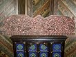 Indian Carving Krishna Playing Flute with Gopis Carved Wood Headboard Panel 72x18