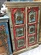 Vintage Indian Cabinet Reclaimed Antique Jodhpur Teal Patina Storage Armoire India Furniture