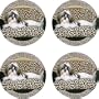 Set of Four Shih Tzu Ambiance Coasters - Style vpa9