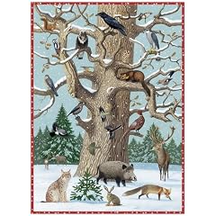 Tiere im Winter Adventskalender