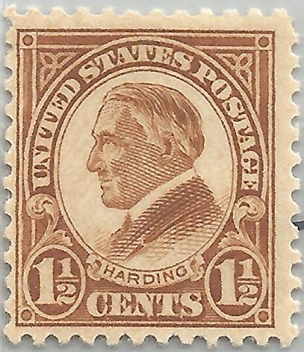 US Stamps Scott 633 1 1/2 Warren G. Harding VF OG LH