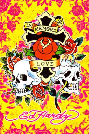 Ed Hardy - In Memory College Poster Print by Ed Hardy, 24x36