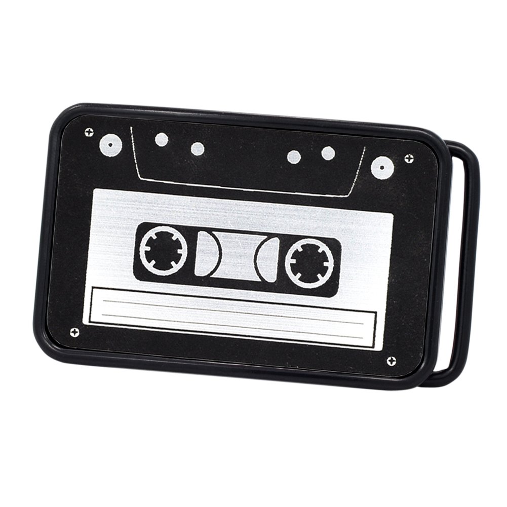 Buckle Rage Unisex Vintage Cassette Tape Player Music Belt Buckle
