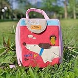 [Go For A Walk] Embroidered Applique Cosmetic Bag / Camera bag / Hand Purse Wallet (4.9*4.7*2)