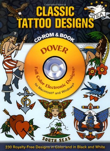 Classic Tattoo Designs CD-ROM and Book (Dover Electronic Clip Art)