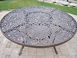 Oakland Living 2205-AB Mississippi Outdoor Dining Table, Antique