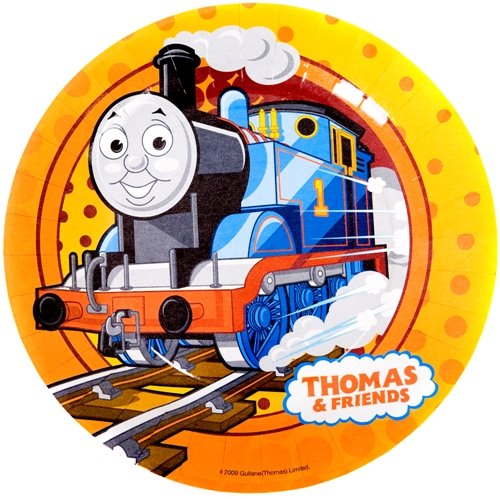 Thomas the Tank Engine Party in a Box, Childrens Party Supplies, 20 Settings  3 Foil Balloons, 15 Latex Balloons, 3 Thomas the Tank Engine Room Banners, 20 Thomas the Tank Engine Plates, Cups and Napkins, 2 Thomas the Tank Engine Table Covers, 20 Thomas the Tank Engine Pre-Filled Deluxe Party Bags filled with 9 toys and sweets, 20 Thomas the Tank Engine Invitations and 20 Thomas the Tank Engine Masks