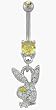 June Birthstone Playboy Belly Button Ring