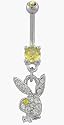 June Birthstone Playboy Belly Button Ring