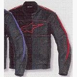 ALPINESTARS ATL LEATHER JACKET BLACK/RED 4X 310288-13-4XL