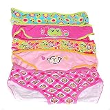 Allura Little Girls Assorted Pattern Panty Underwear 5 Pack 4-14
