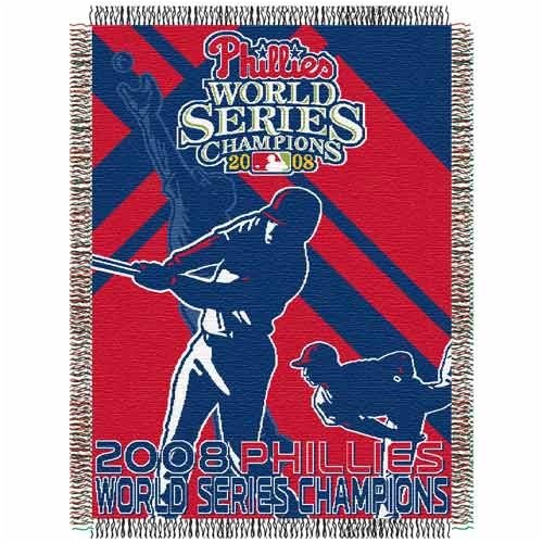 Buy Philadelphia Phillies 2008 World Series Champions Blanket Throw by Football Fanatics