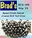 Brad's Killer Fishing Gear Chain Swivels-Pack of 15 (Black, 1/8-Inch 4 Bead) (BCS-415)
