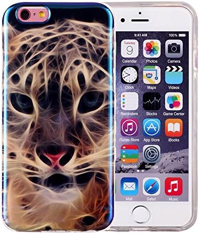 iPhone 6s Case, MIMICat® Blue-ray Slim Scratch-Resistant Tpu Gel Flexible Silicone Soft Case Cover Skin Protective for Apple iPhone 6 and iPhone 6S 4.7" (Tiger)