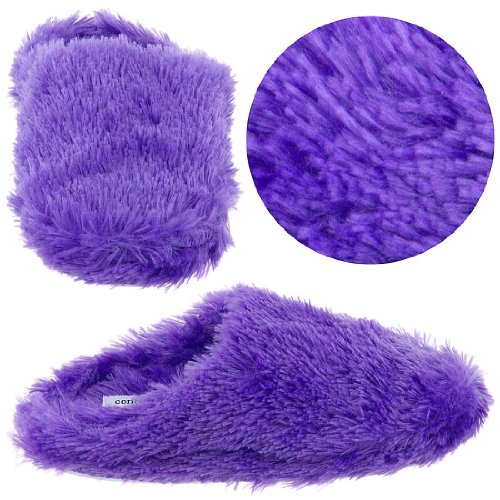 Purple Fuzzy Slippers for Women