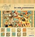Graphic 45 8-Inch by 8-Inch Papercrafting Paper Pad, On the Boardwalk