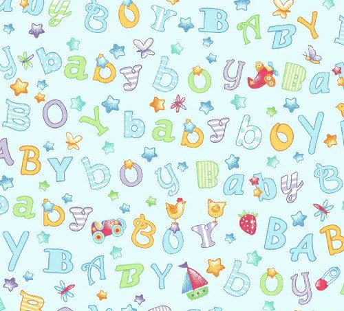 Picture of Cozy SheetWorld Fitted Pack N Play (Graco Square Playard) Sheet - Baby Boy Print - Made In USA PP3636-F204 (Playard Bedding)