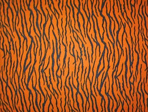 Orange/Black Tiger Skin Fleece Fabric Print by the Yard atigerg