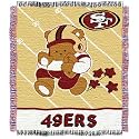San Francisco 49ers 36"x46" Woven Jacquard Baby Throw