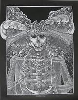 Day of the Dead - Catrina - Letterpress Poster