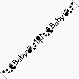 The Stencil Collection Baby Days Brass Stencil Insert for The Ruler Ripper Embossing Brass Stencil for Scrapbooking, Card Making, and Paper Crafts.