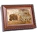 Cottage Garden Congrats Retirement Woodgrain Music Box/Jewelry Box Plays Wonderful World