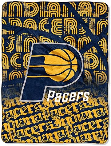 Officially Licensed NBA "Redux" Micro Raschel Throw Blanket, Multi Color, 46" x 60"
