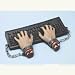 Worked to Death Keyboard and Hands Halloween Prop (B534)