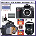 Nikon D300s SLR Digital Camera [OutFit] + Nikon 18-200mm f/3.5-5.6 G ED-IF AF-S VR [Vibration Reduction] DX Lens + Two (2) Transcend 8GB CF Card + EN-EL3e Battery + Case + Accessory Kit