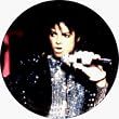 Michael Jackson - Motown Special (In Glitter Jacket with Mic) - 1 1/4" Button / Pin