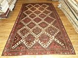 Handmade Asian Antique Caucasian Daghestan Rug 7'x10'
