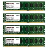 Komputerbay 32GB (4x 8GB) PC3-10600 10666 1333MHz DDR3 1333 DRAM DIMM 240-Pin RAM Desktop Memory Dual Channel KIT 9-9-9-25