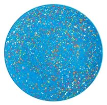 Zak Designs Confetti 11-Inch Recycled-Melamine Dinner Plate, Turquoise
