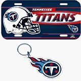 Tennessee Titans License Plate & Key Ring Auto Set