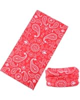 12-in-1 Headband Bandana [Paisley] - Versatile Lightweight Sports & Casual Headwear - Bandana, Neck Gaiter, Balaclava, Helmet Liner, Mask & More. Constructed with High Performance Moisture Wicking Microfiber