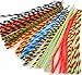 Caryko Striped Chenille Stems Pipe Cleaners, Pack of 100 (Multicolored)