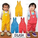 (ディラッシュ) DILASH春'16/薄手ツイルサロペット 子供 キッズ ベビー オーバーオール ショートオール 男の子 女の子 100 ブルー