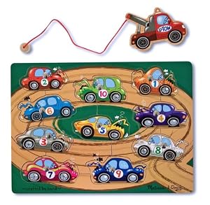 Melissa & Doug Tow Truck Magnetic Puzzle Game