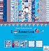 Best Creation 12 by 12-Inch 11 Page Glitter Collection Kit with Stickers and Chipboard, I Love America