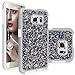 S6 Case, Galaxy S6 case, Cellularvilla [Slim Fit] [Hybrid] Luxury Bling Jewel Rock Crystal Rhinestone Diamond Case [Shockproof] Dual Layer Protective Cover for Samsung Galaxy S6 (Aqua Blue Silver)
