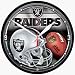 Oakland Raiders Round Clock