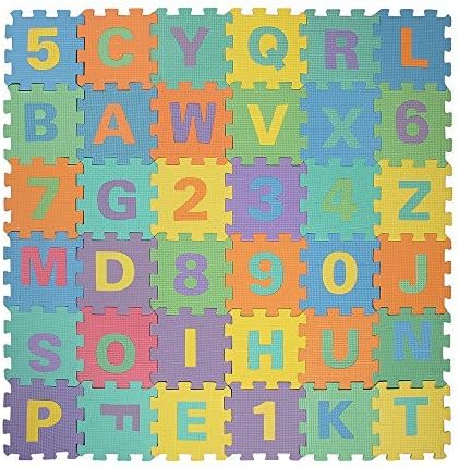Good Quality Alphabet Letters &amp; Numbers Soft Foam Puzzle Mat Educational Play Room Floor for Baby Kids