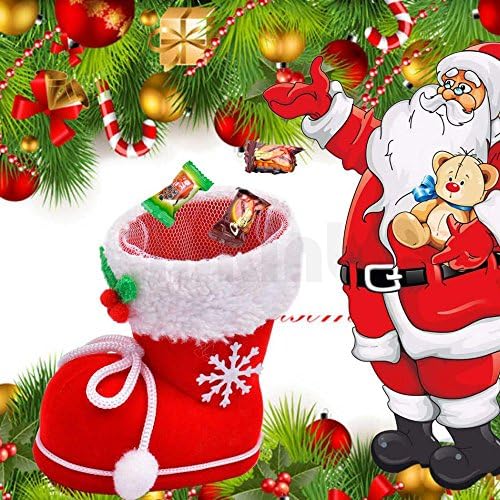 Christmas Stocking Boot Christmas Decorations Candy Bags Navidad Adornos Gift Bag Decor Natal Gift