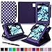 roocase Kindle Fire HD 7 2014 Case, new Kindle Fire HD 7 Dual View Folio Case with Sleep/Wake Smart Cover with Multi-Viewing Stand for All-New 2014 Fire HD 7 Tablet (4th Generation), Polkadot Purple