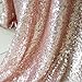 QueenDream 60x102 Sequin Tablecloth - Champagne Blush