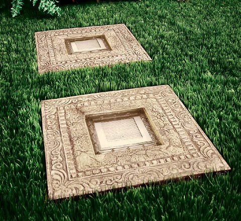 Solar Lighted Stepping Stone, each