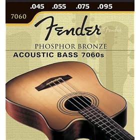 Fender baixo acústico fósforo 8060s fósforo bronze longa escala 34 "