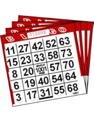 Toy: Punch-Out Bingo Cards (5o per pack) - Wood Expressions Inc.