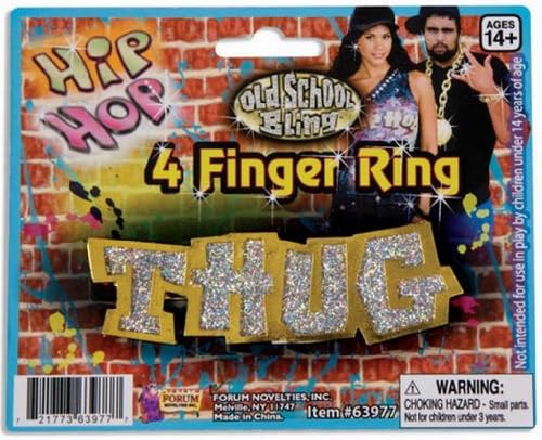 Gangsta Rap Thug Costume Ring