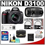 Nikon D3100 Digital SLR Camera & 18-55mm VR + Tamron 70-300mm Di Lens + 32G ....